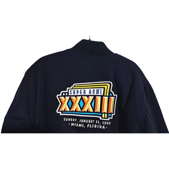 Rare 1999 Miller Lite Super Bowl XXXIII Varsity Jacket Chicago Exclusive Promo A - Picture 6 of 11